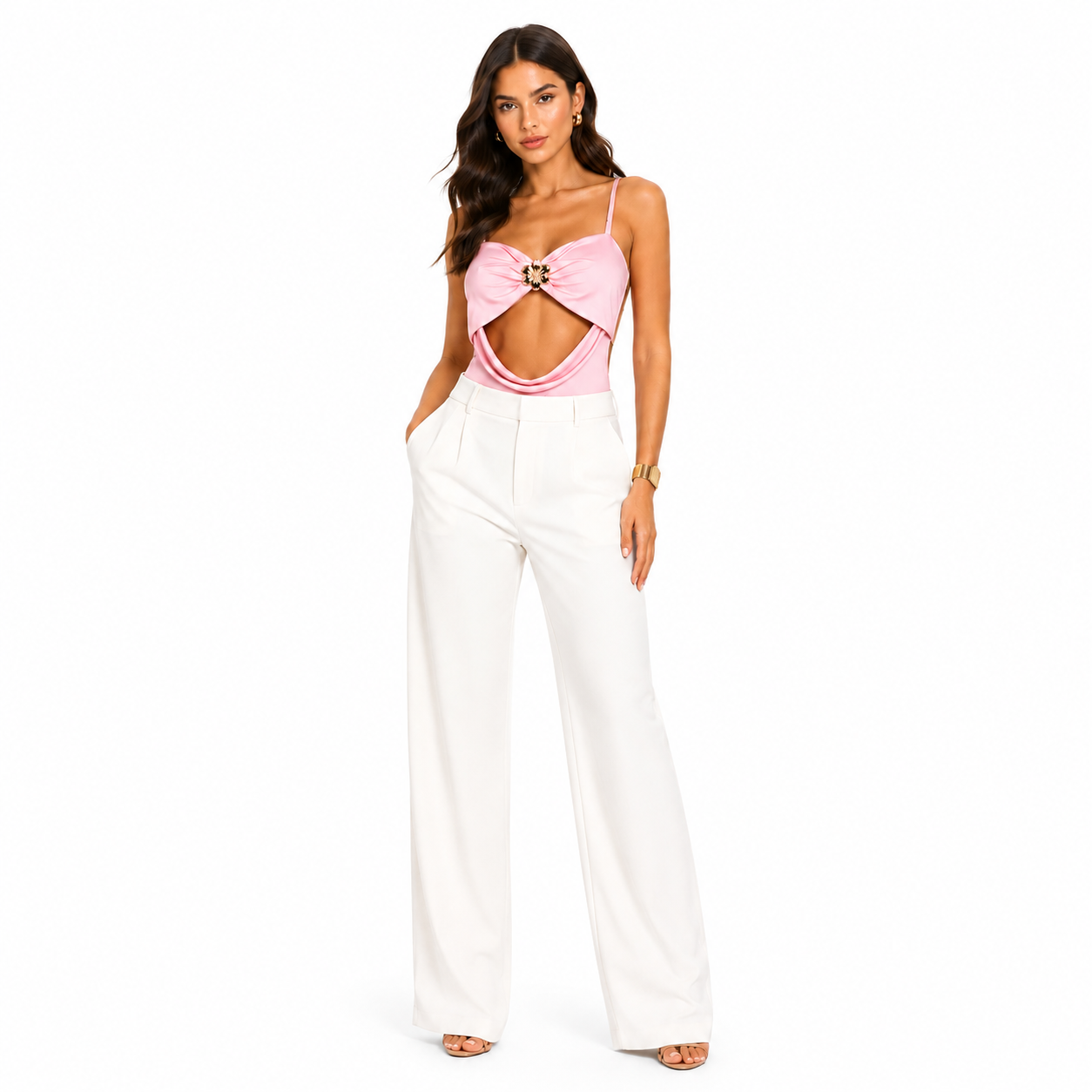 Draped Bodysuit