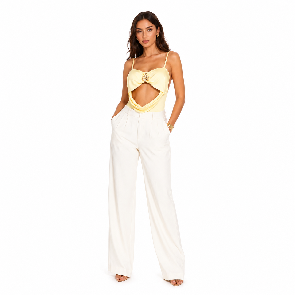 Draped Bodysuit