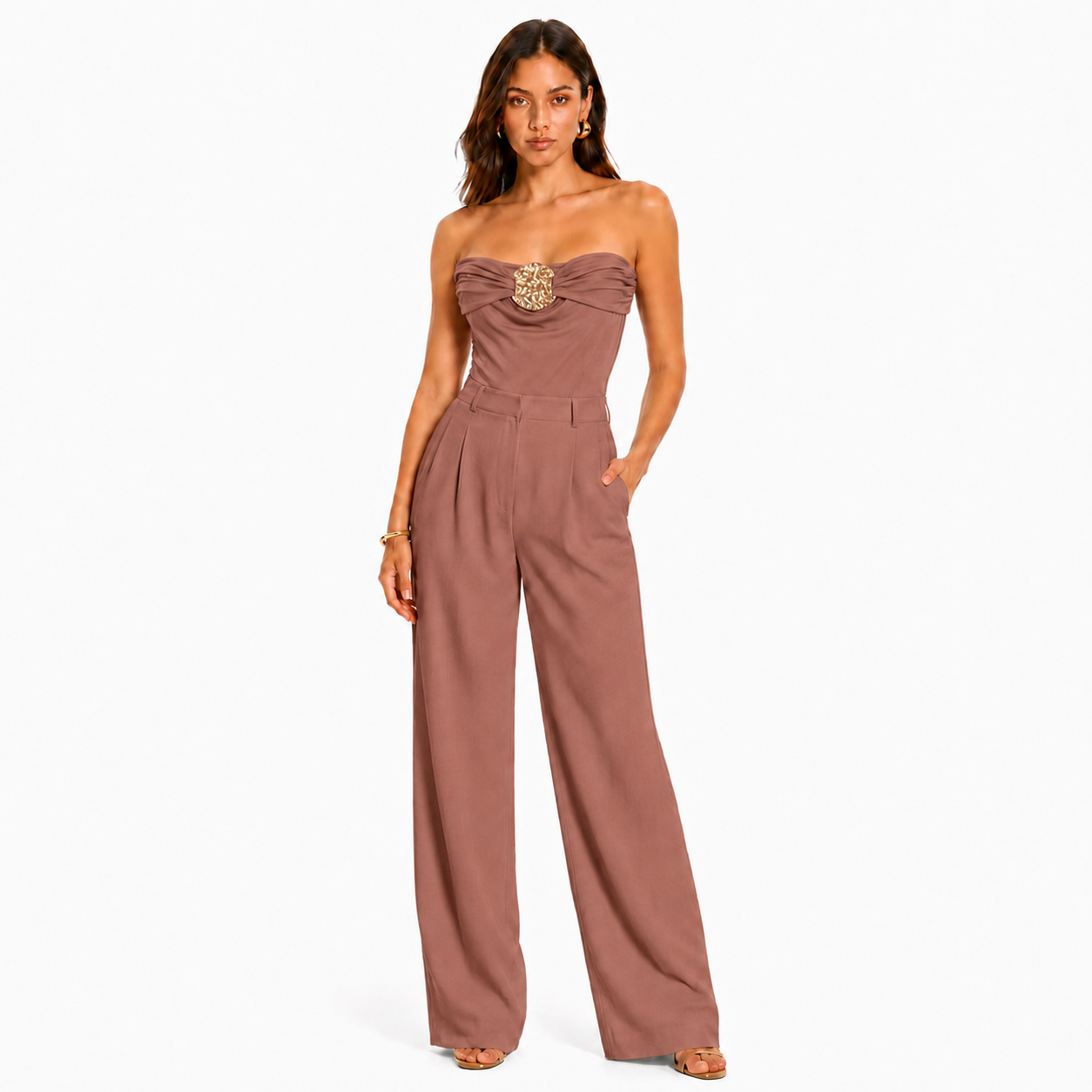 Strapless Embellished Bodysuit