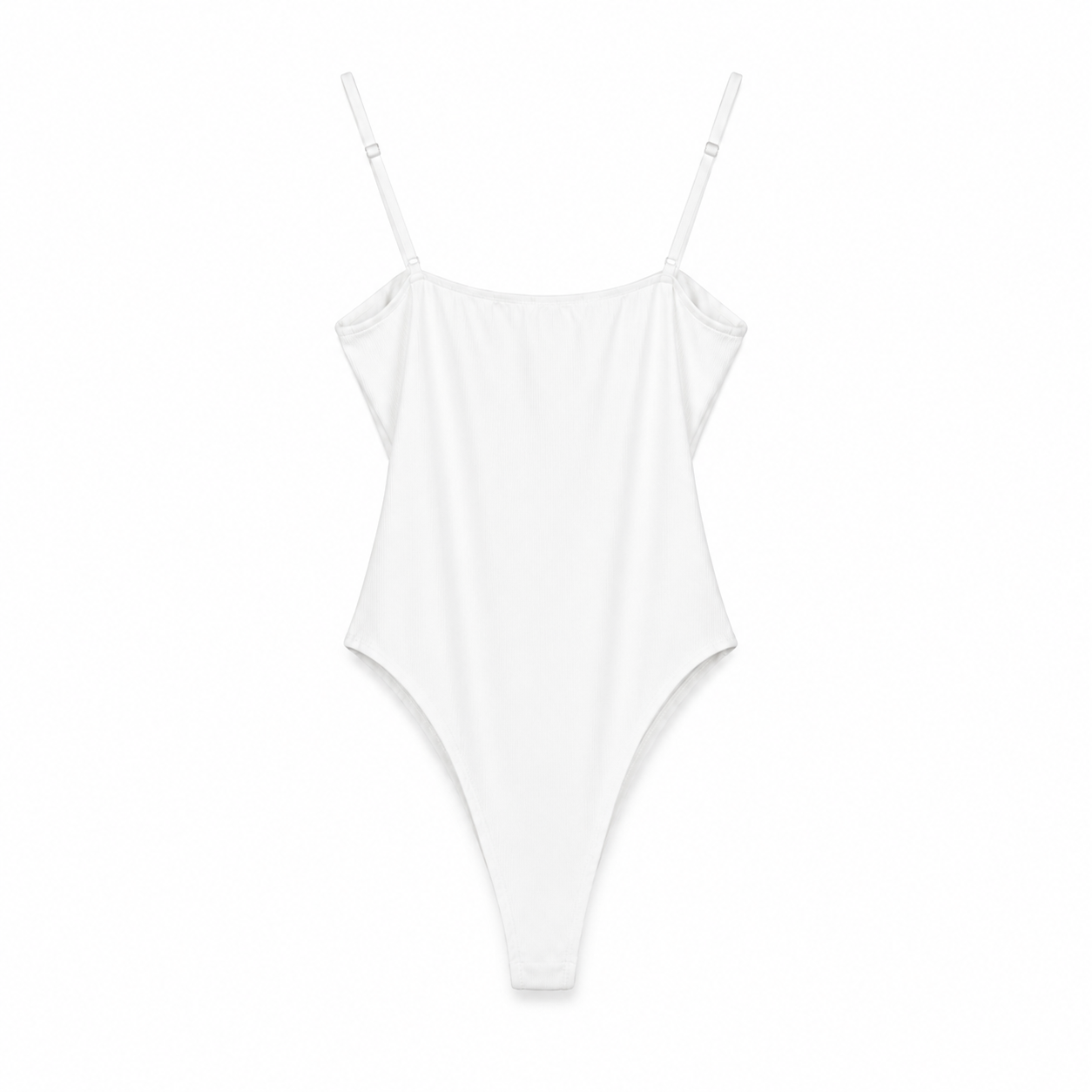 White Draped Embellished Bodysuit on a clean white studio background.