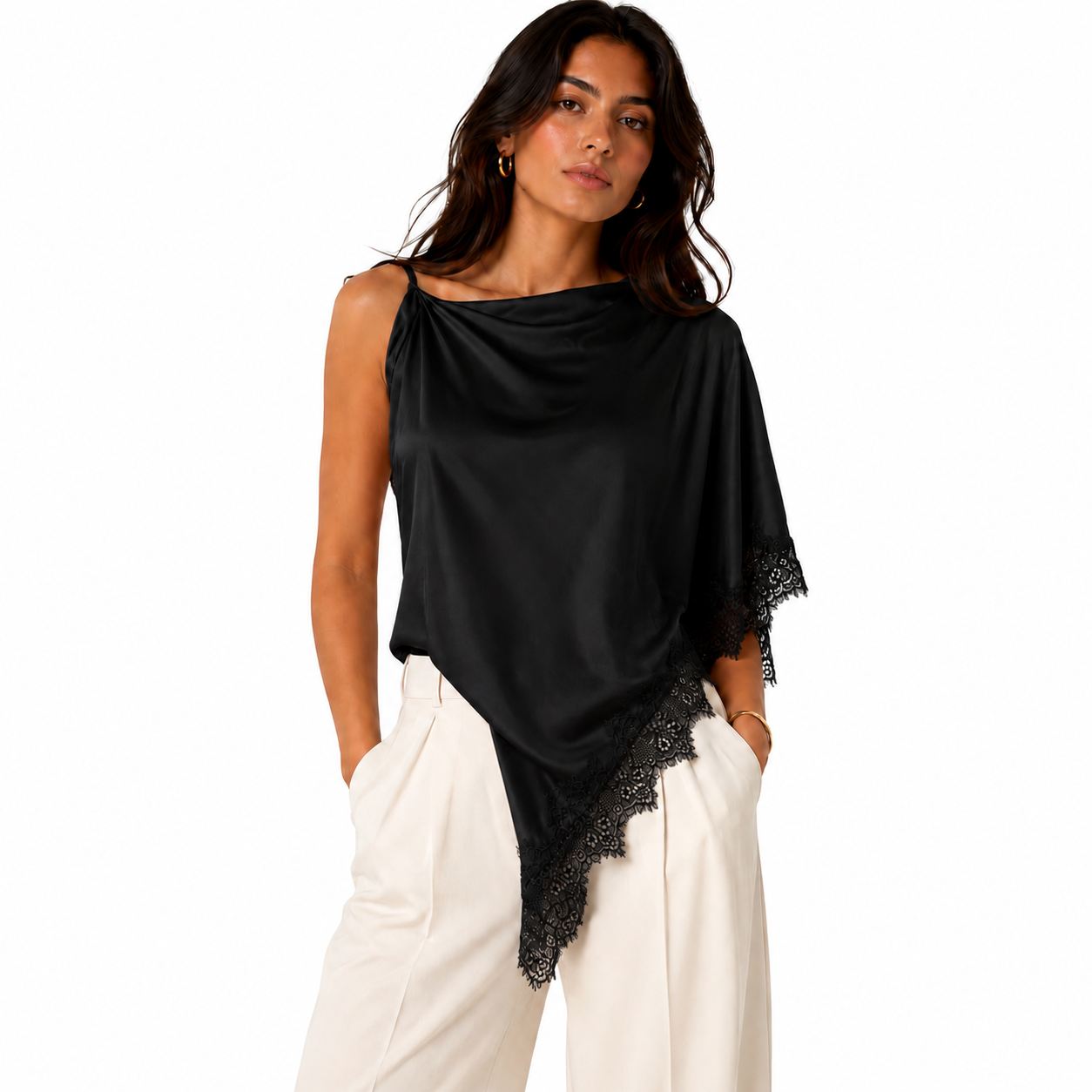 Asymmetric Off-Shoulder Top