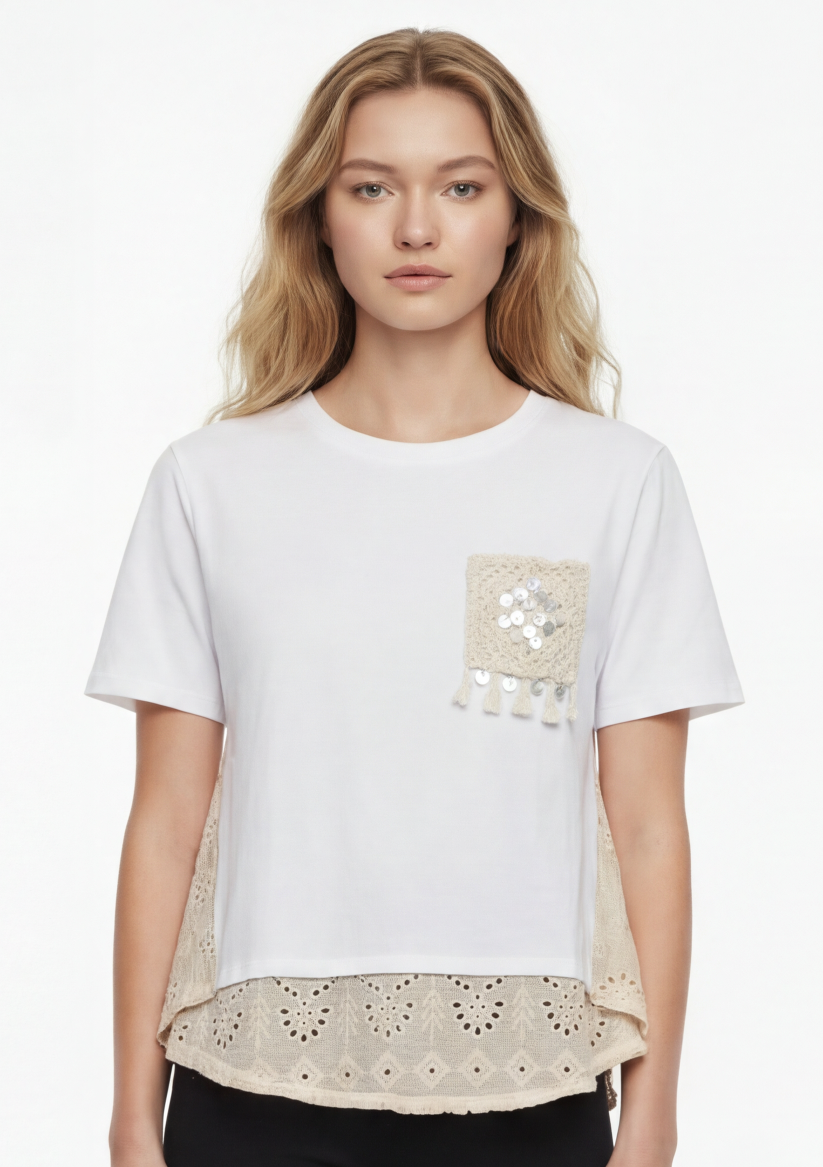 Knit Pocket T-shirt