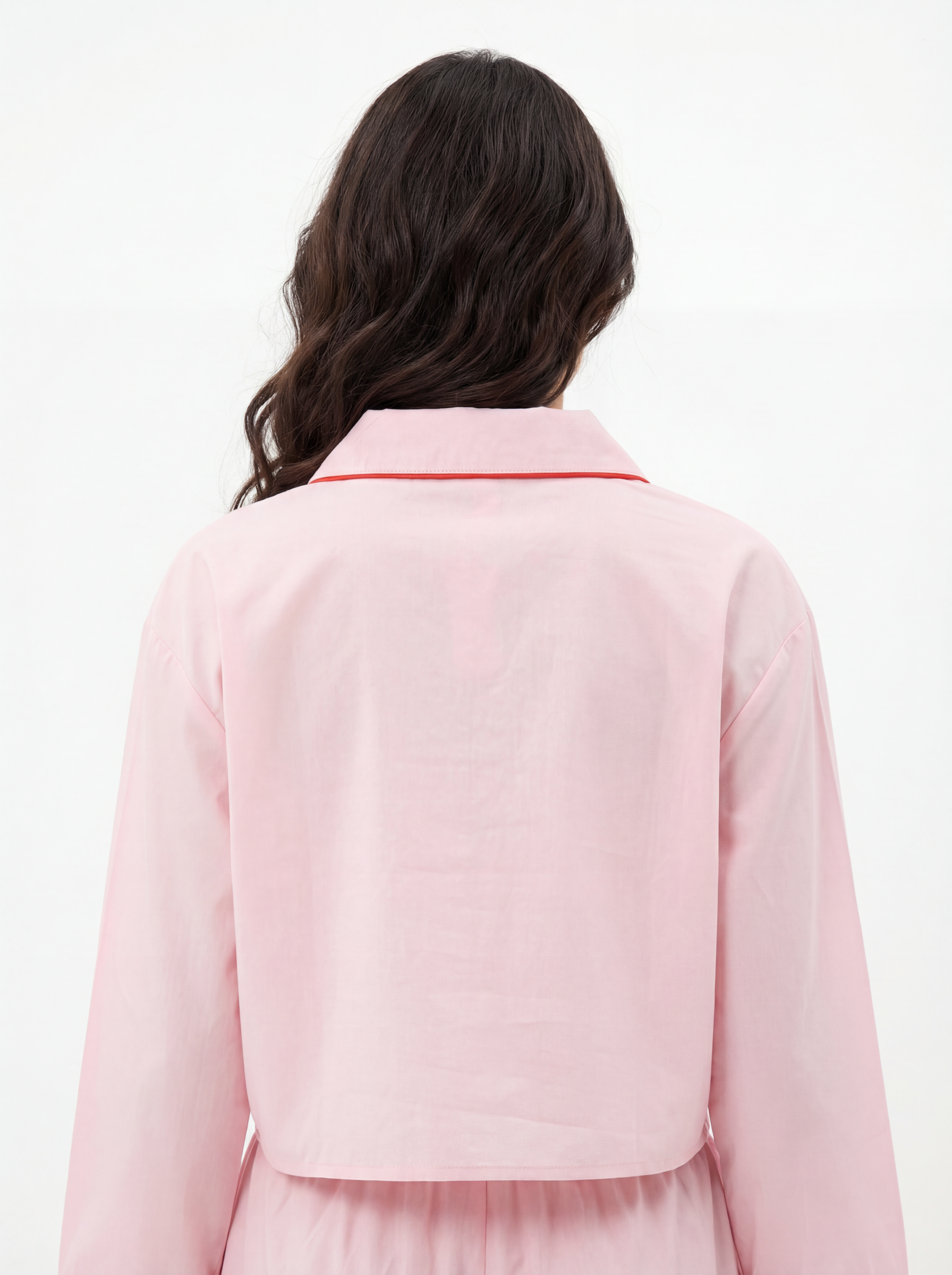 Rosé Cropped Chemise