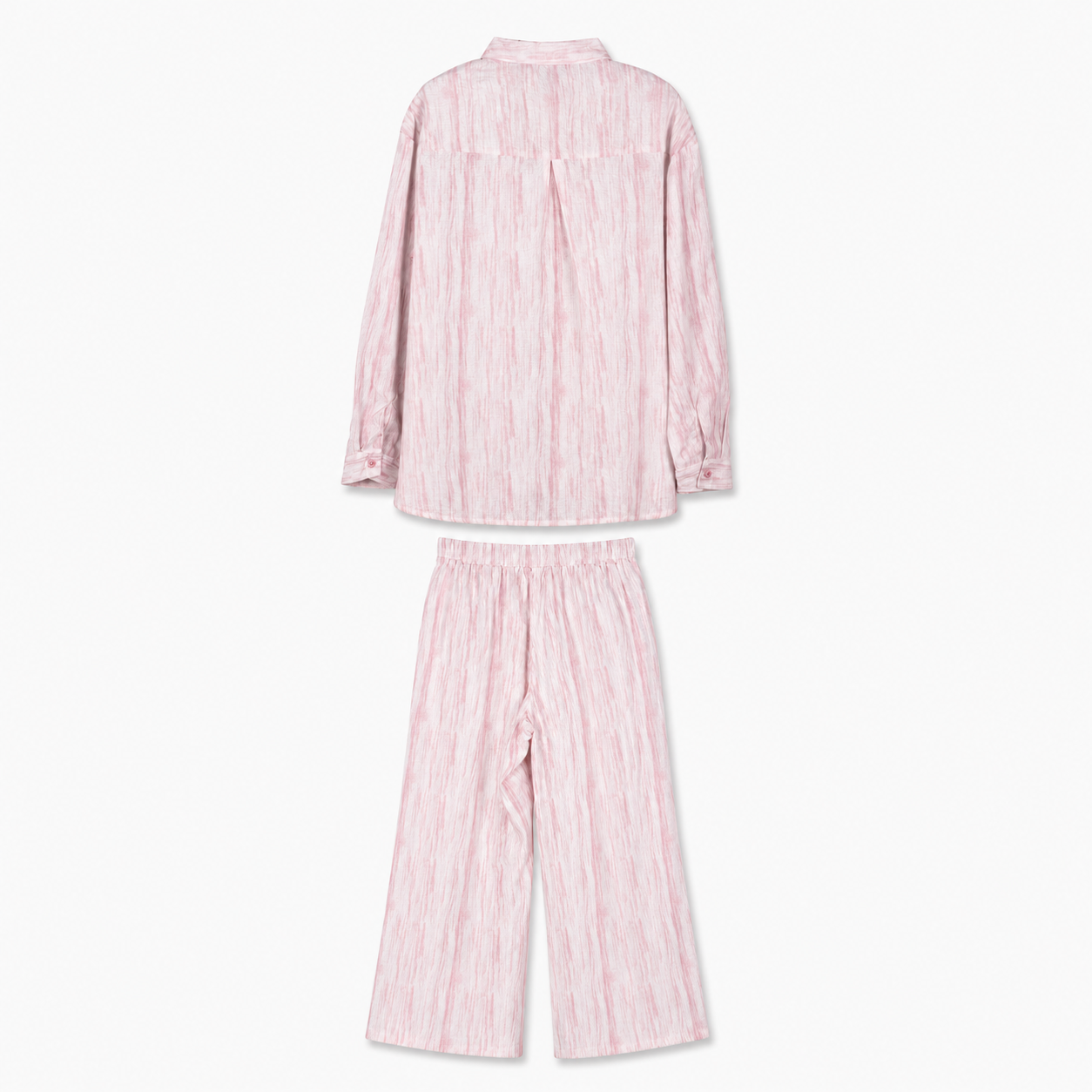 Pink Striped Button Shirt on a clean white studio background.