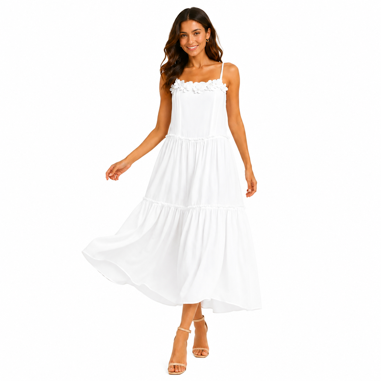 Tiered Midi Dress