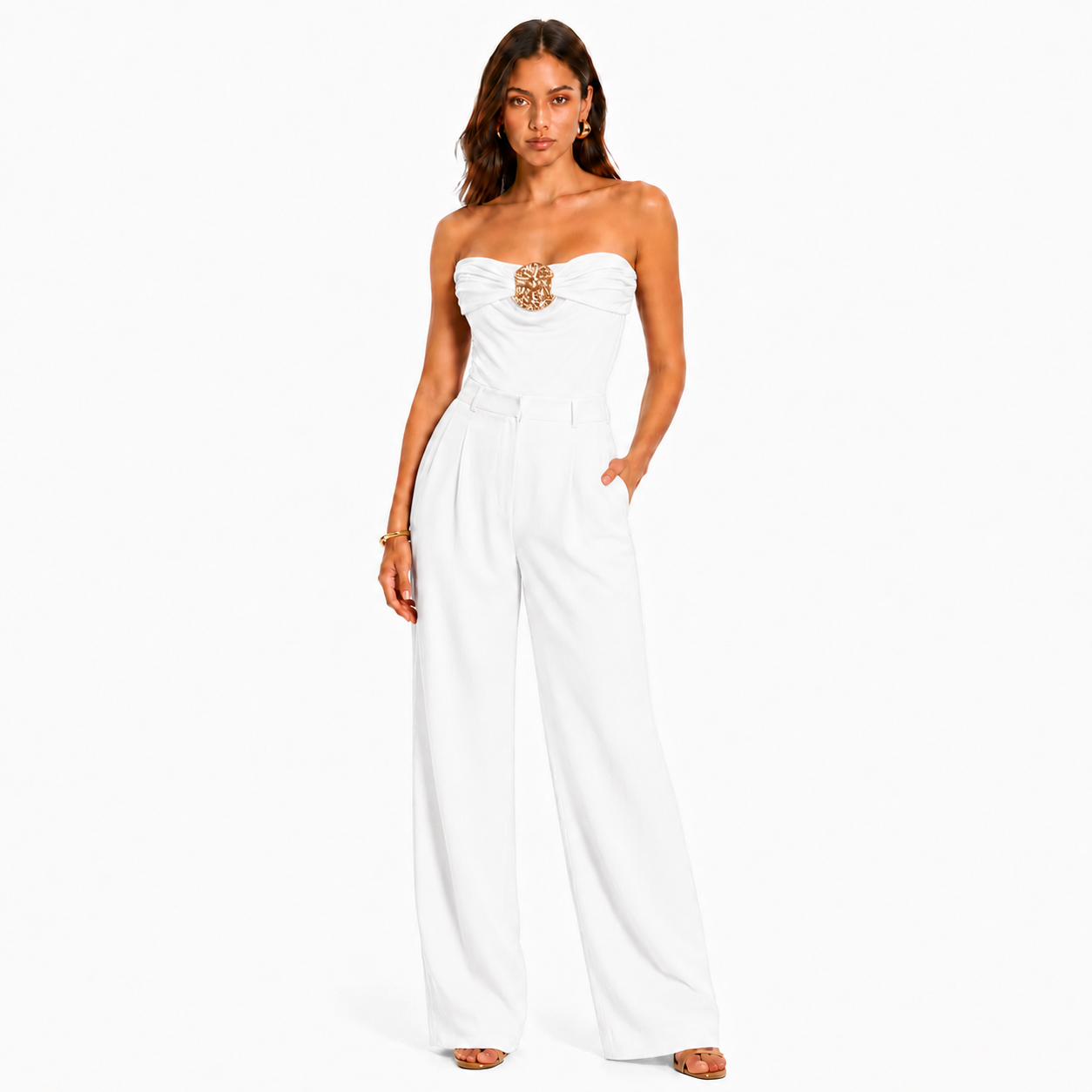Strapless Embellished Bodysuit