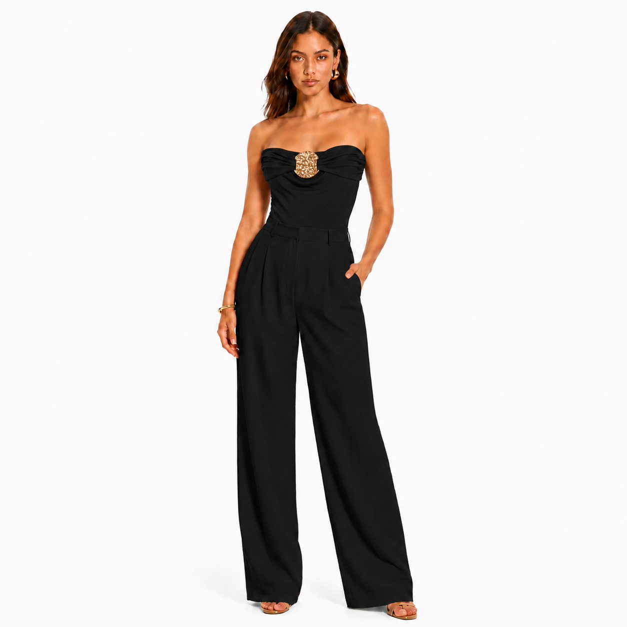Strapless Embellished Bodysuit