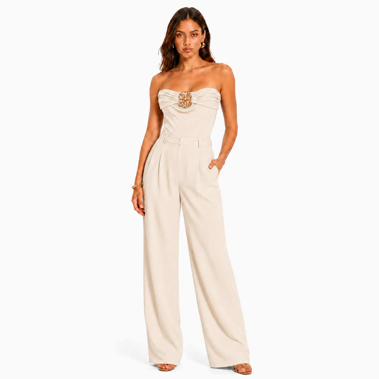 Strapless Embellished Bodysuit