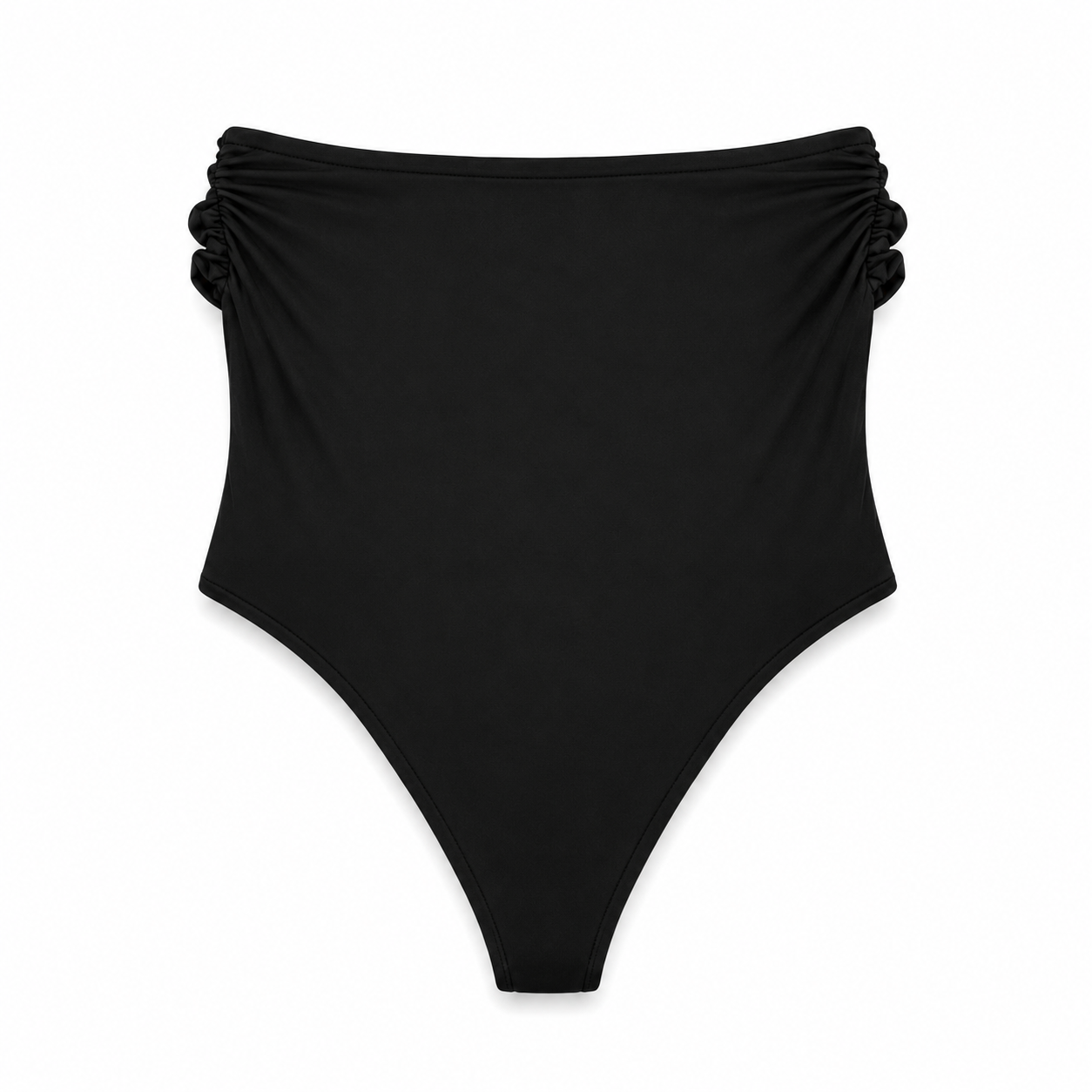 Black Strapless Embellished Bodysuit on a clean white studio background.