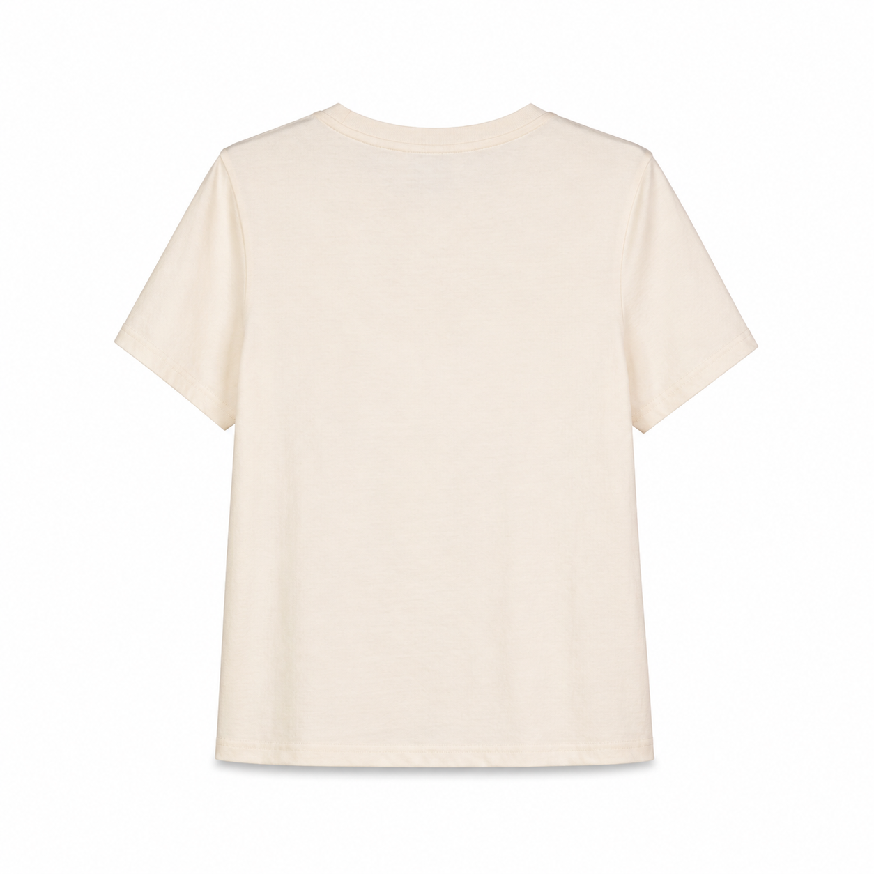 Ivory Pearl Neckline T-Shirt on a clean white studio background.