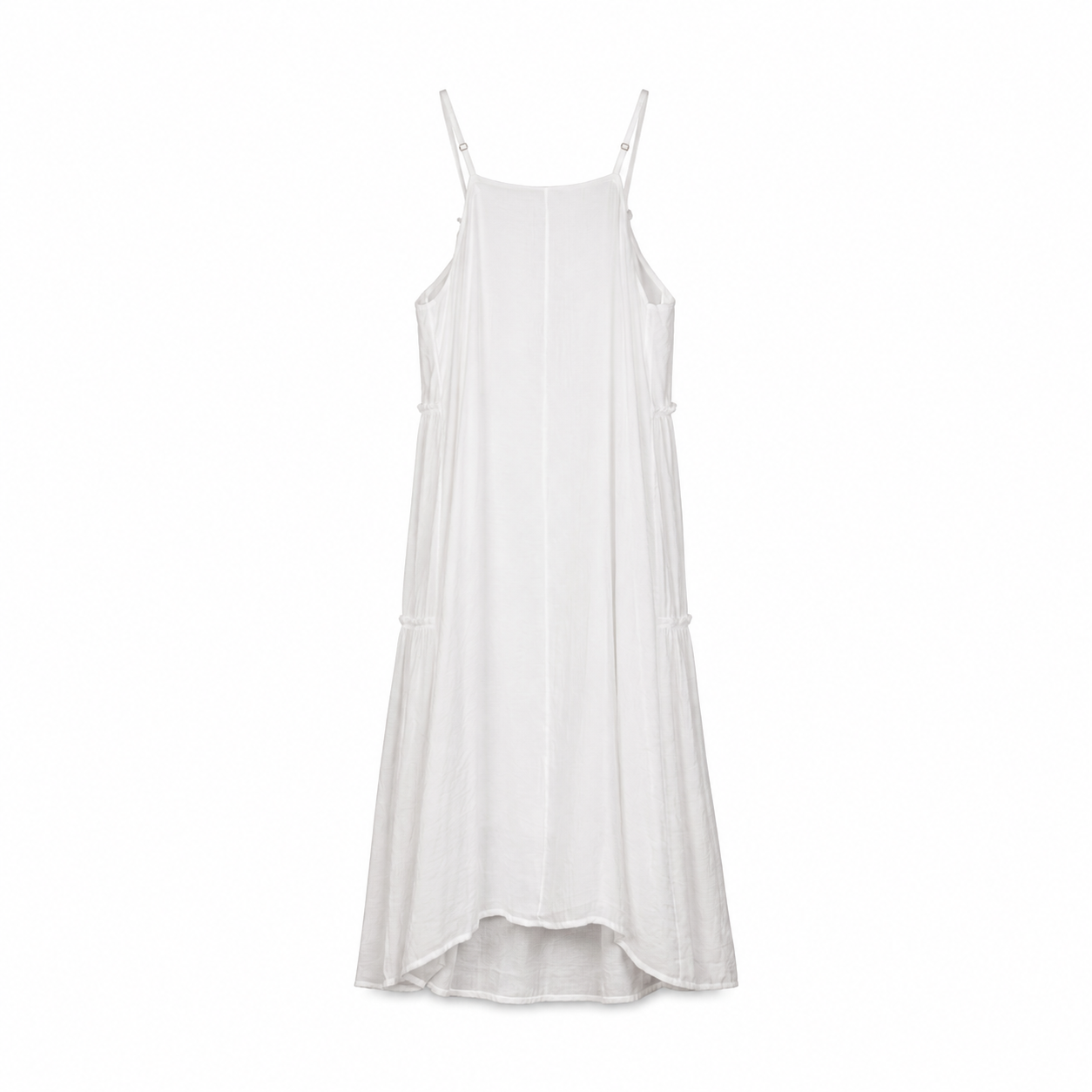 White Strappy Maxi Dress on a clean white studio background.
