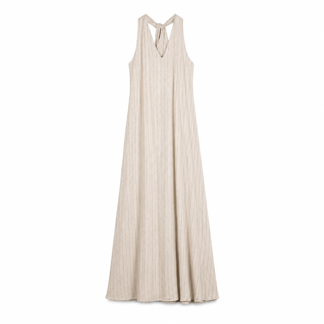 White One-Shoulder Tie Maxi Dress on a clean white studio background.