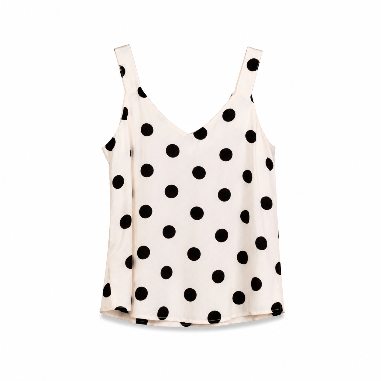 Ivory Polka Dot Tank Top on a clean white studio background.