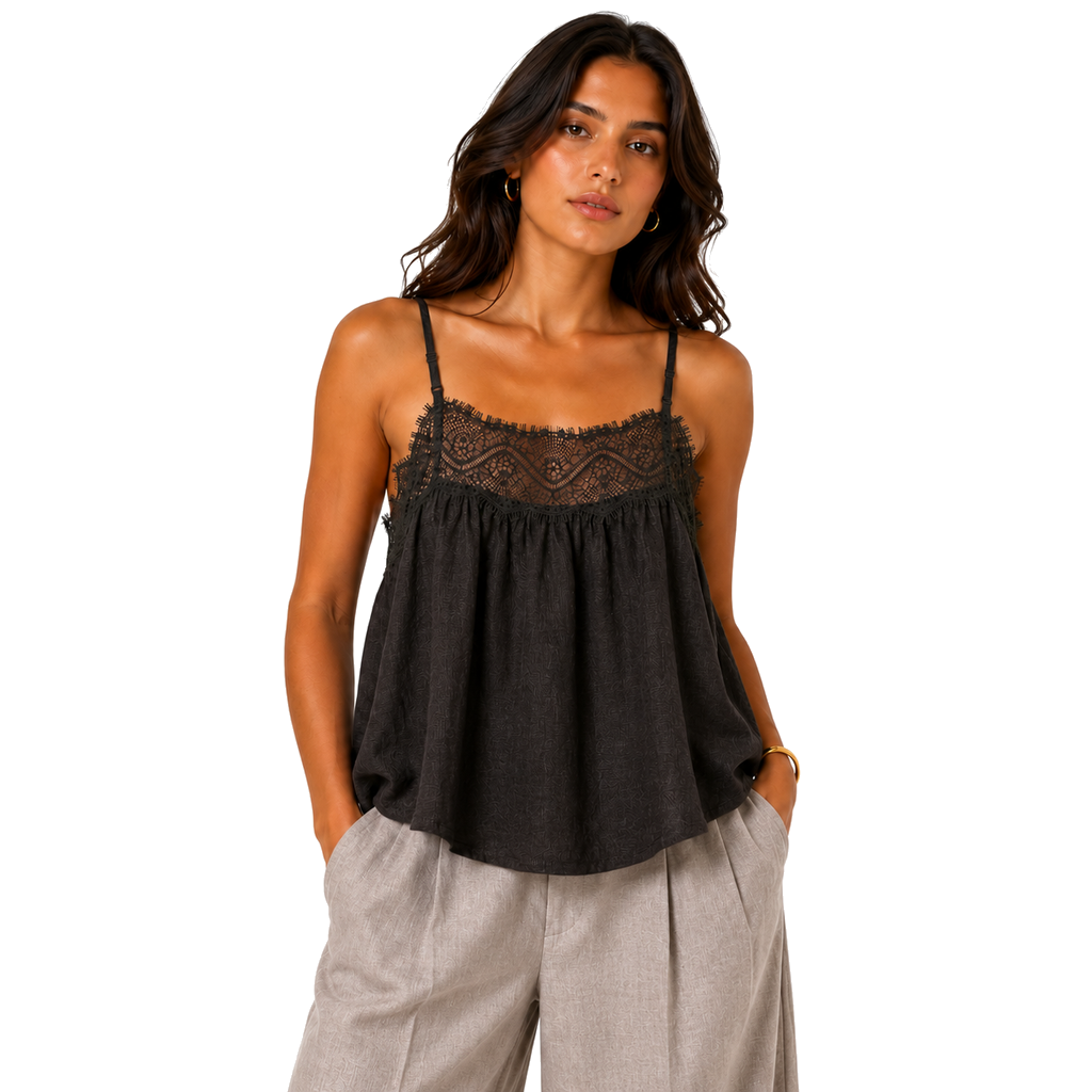 Lace Trim Camisole Top