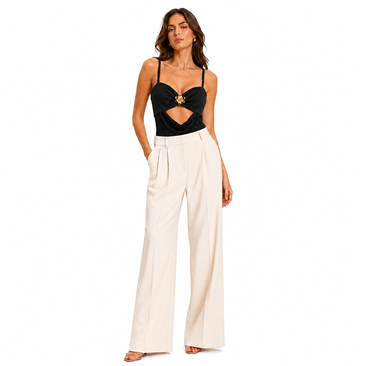 Draped Bodysuit