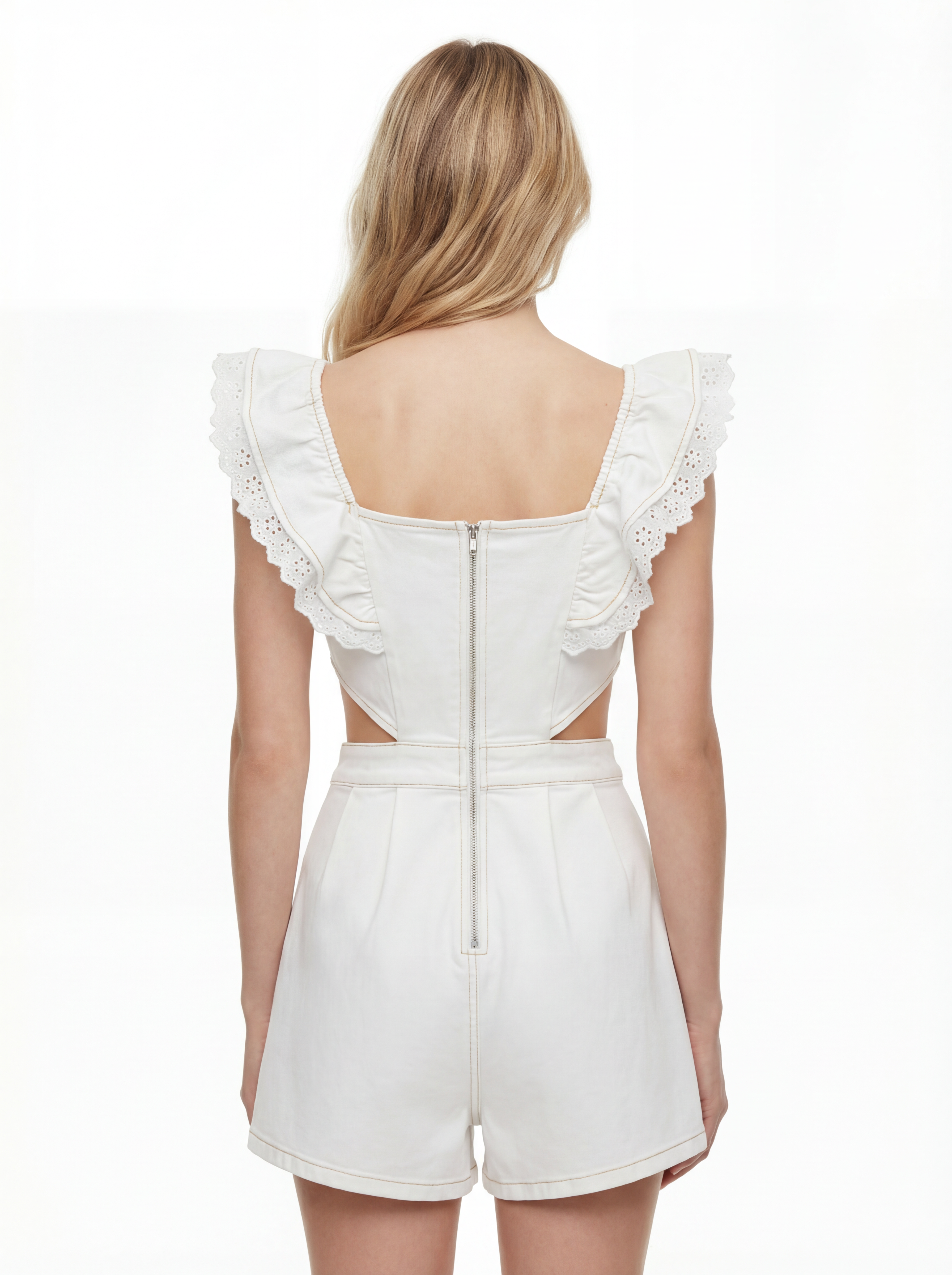 White Floral Jumpsuit